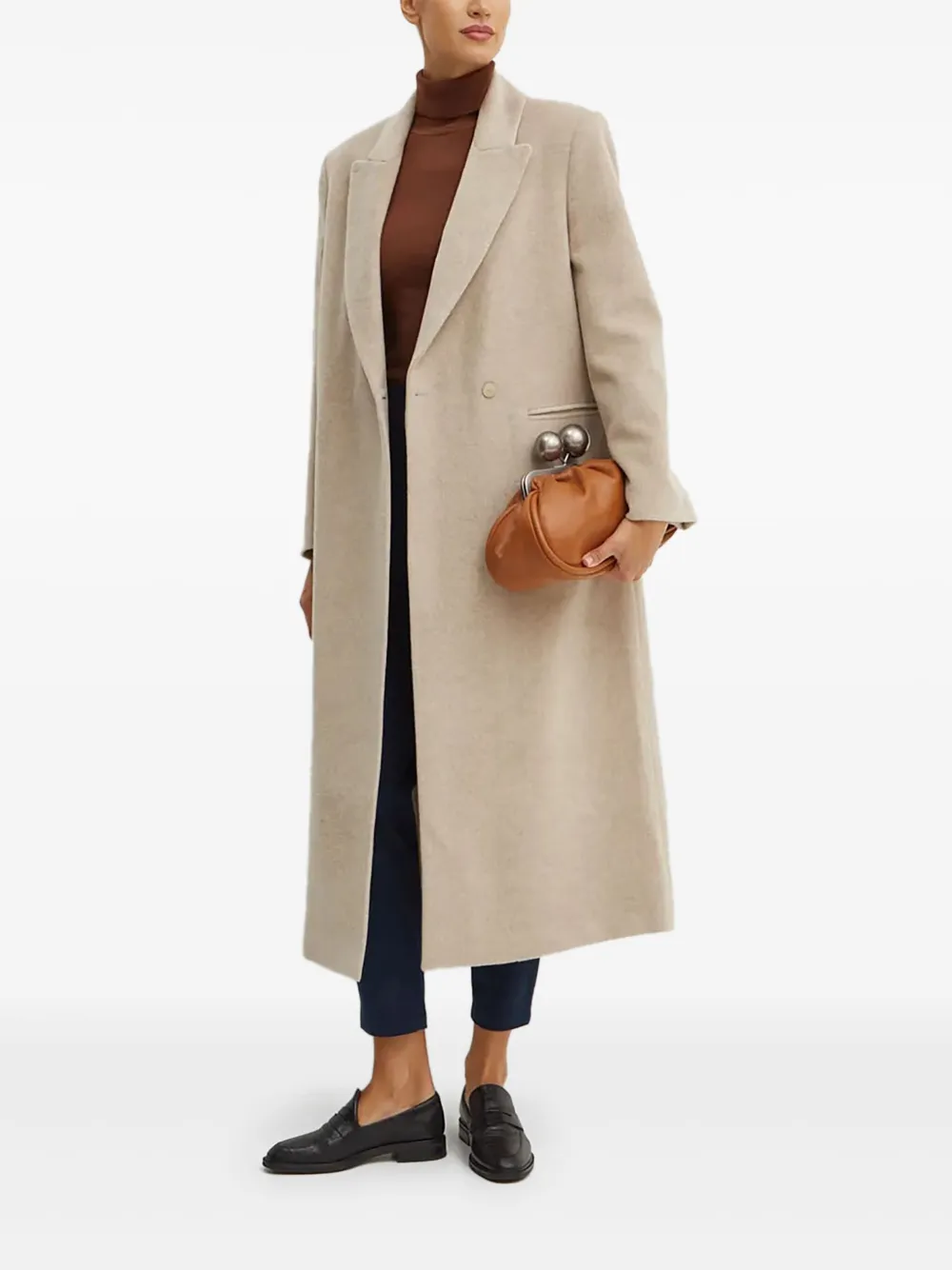 Liviana Conti double-breasted wool coat - Toni neutri