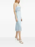 Ermanno Scervino lace-insert slip midi dress - Blue