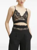 Ermanno Scervino floral-lace bralette - Black
