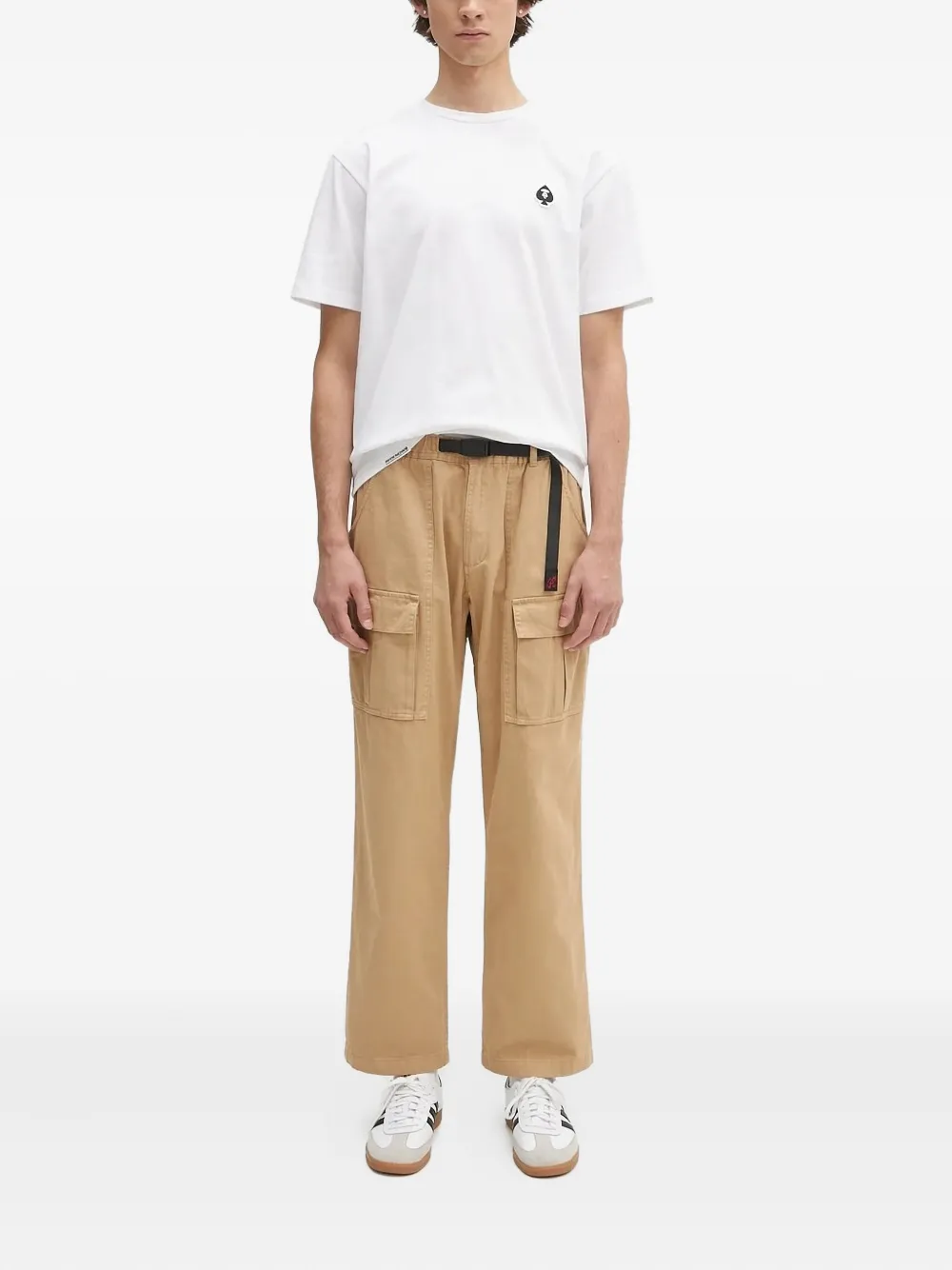 Gramicci belted cargo-pocket trousers Beige