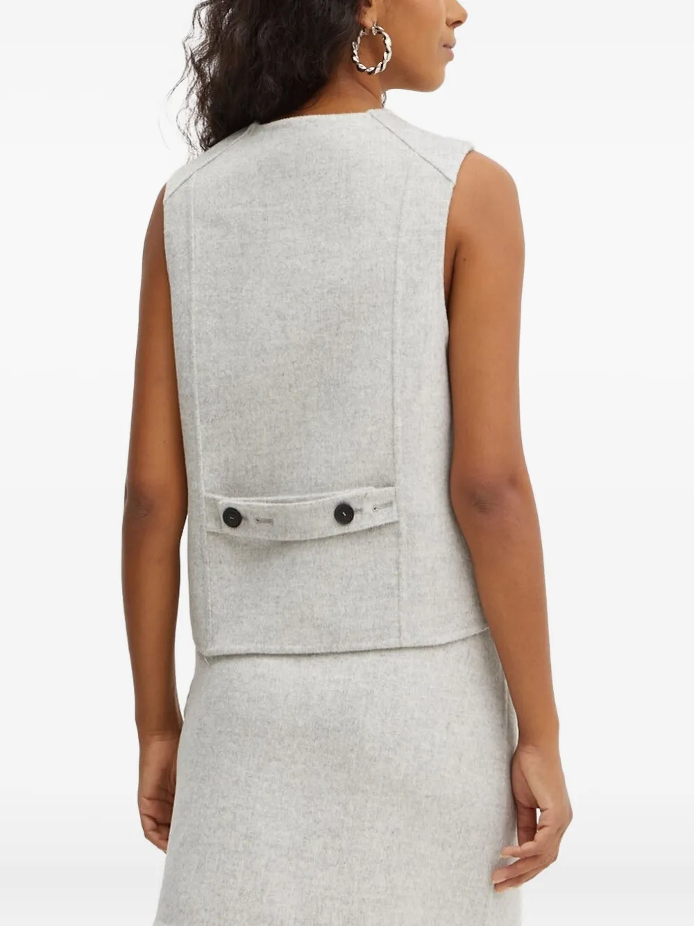 Liviana Conti button-fastening sleeveless vest | Vests & Tank Tops | Image 2