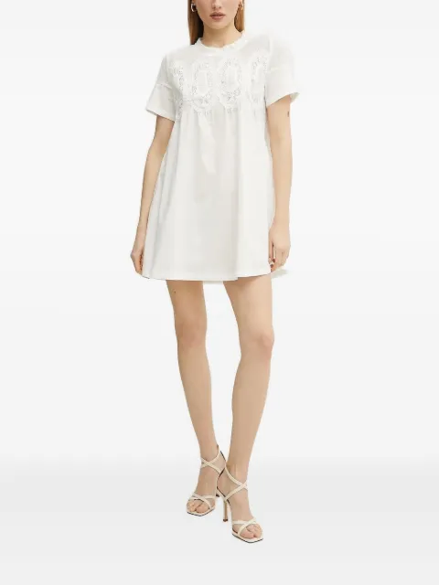 Ermanno Scervino embroidery mini dress