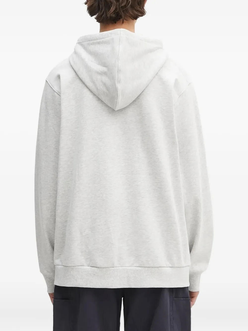 Embroidered-Logo Hoodie