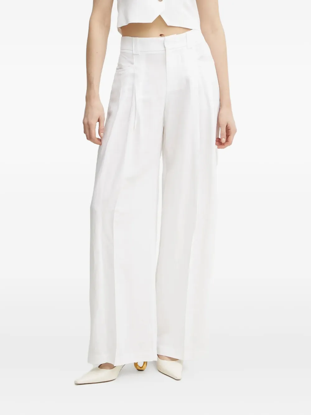 Ermanno Scervino pleated-front trousers | White | Image 1