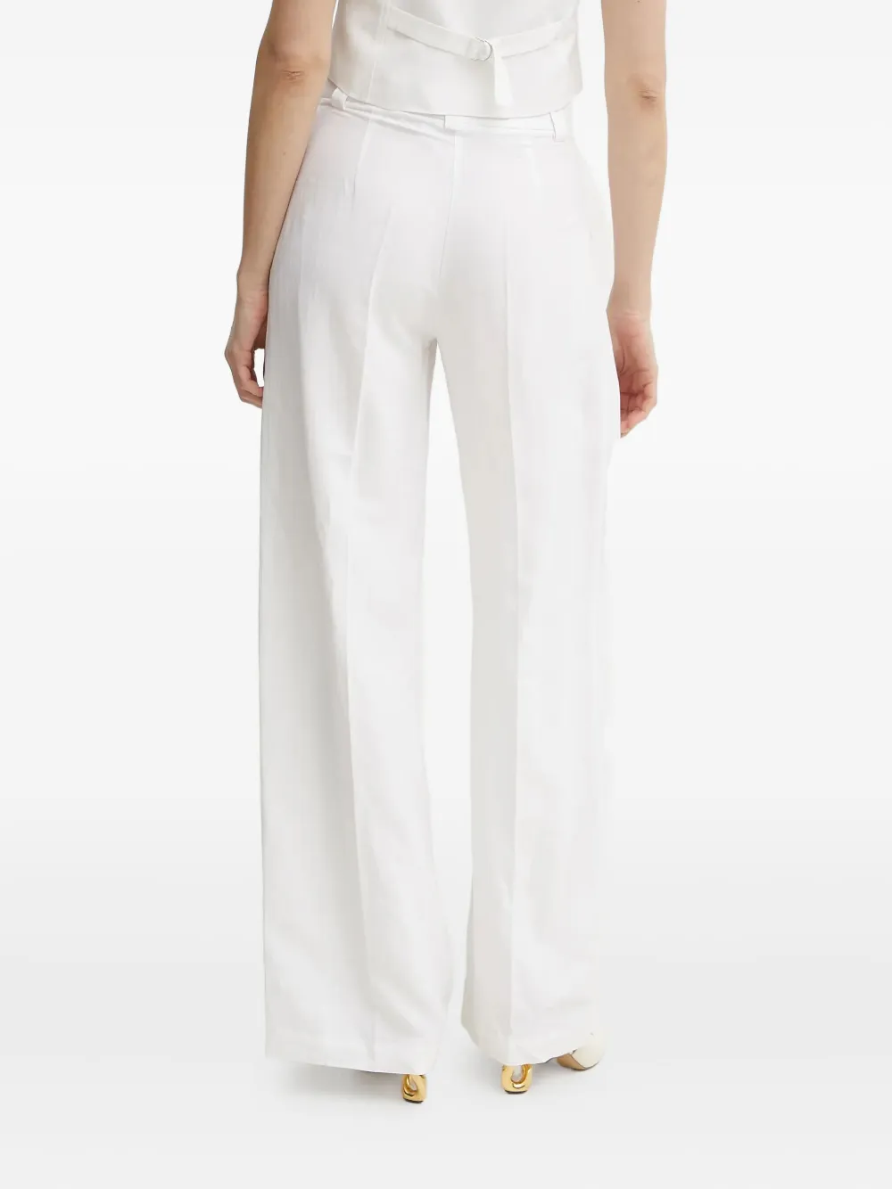 Ermanno Scervino Pleated-front Trousers In White