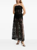 Ermanno Scervino lace-embellished side-split dress - Black