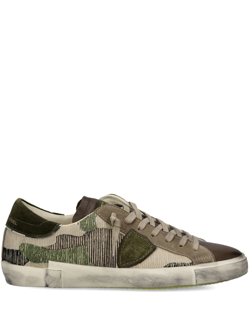 Philippe Model Paris camouflage-patterned low-top sneakers Brown