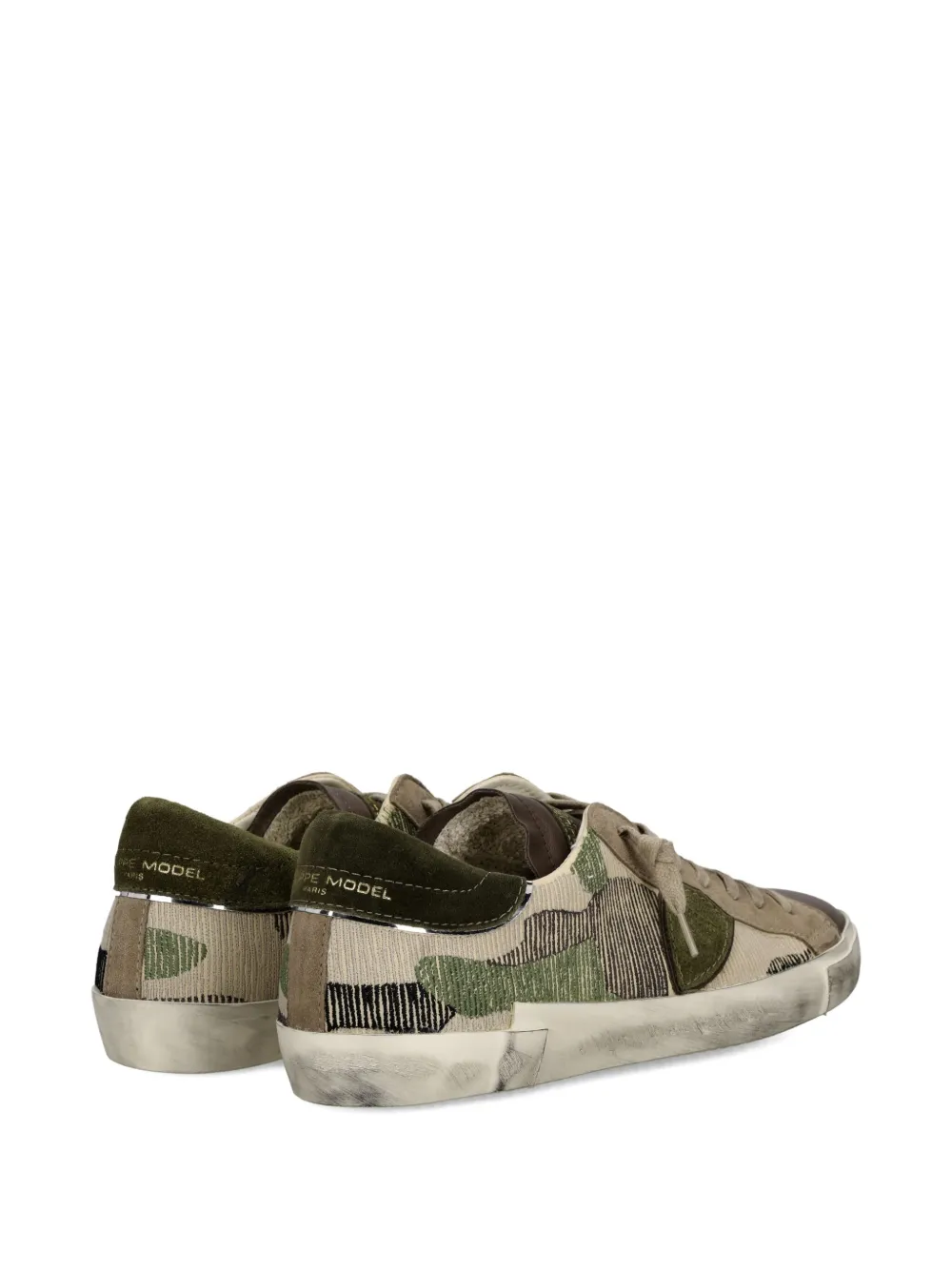 Philippe Model Paris camouflage-patterned low-top sneakers Brown