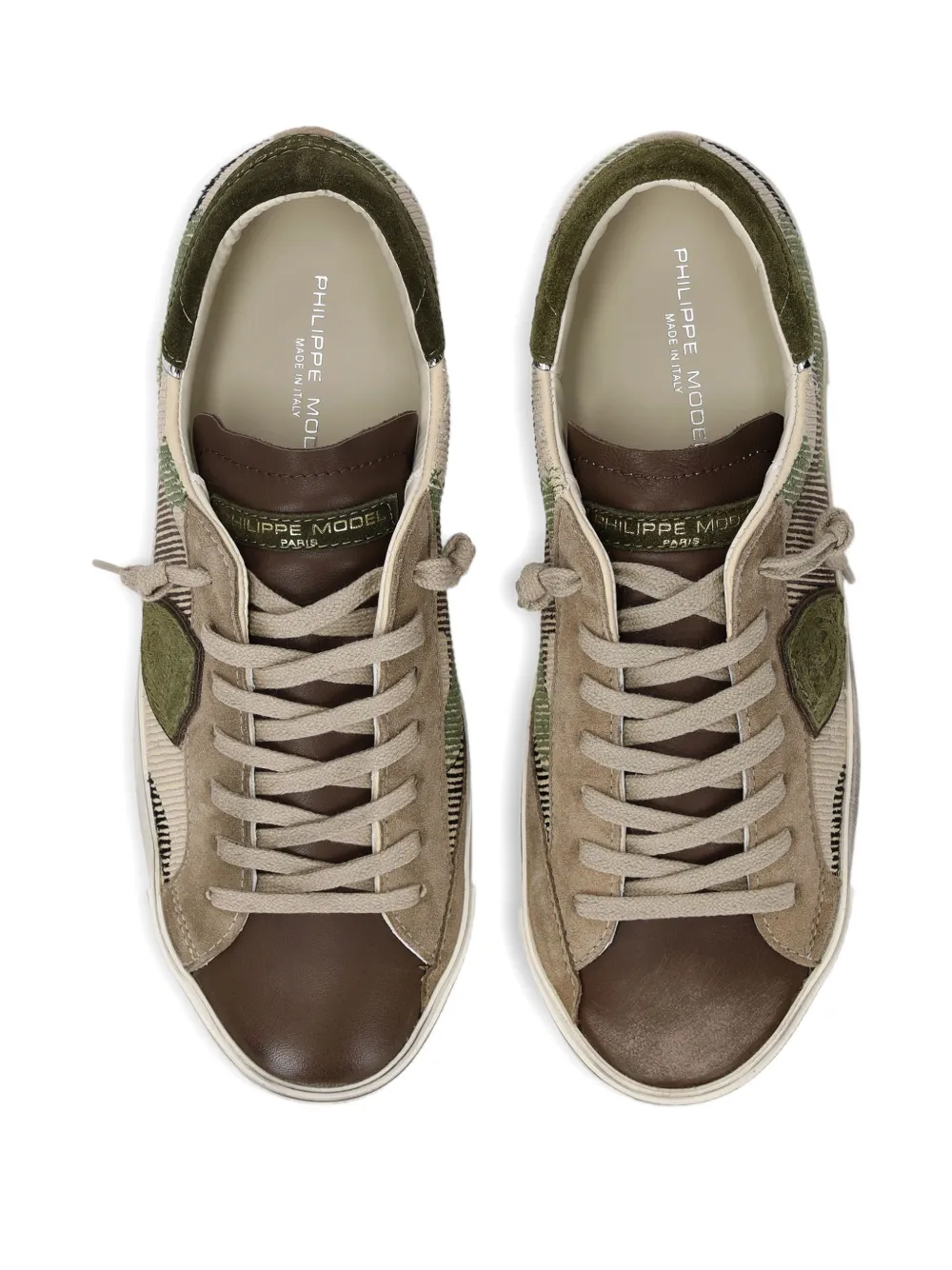Philippe Model Paris camouflage-patterned low-top sneakers Brown
