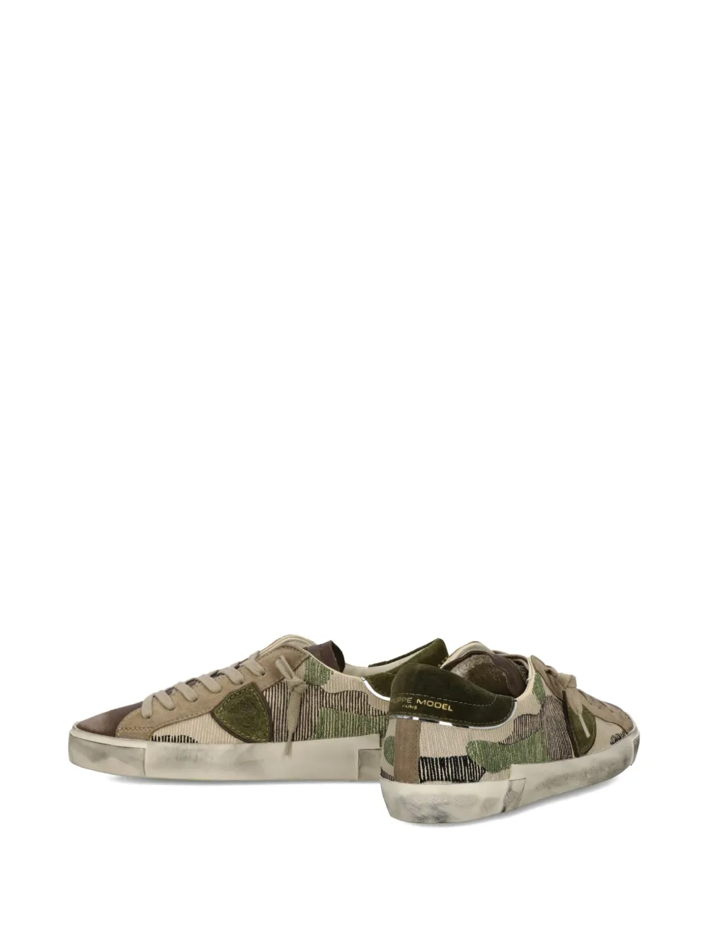 Philippe Model Paris camouflage-patterned low-top sneakers Brown