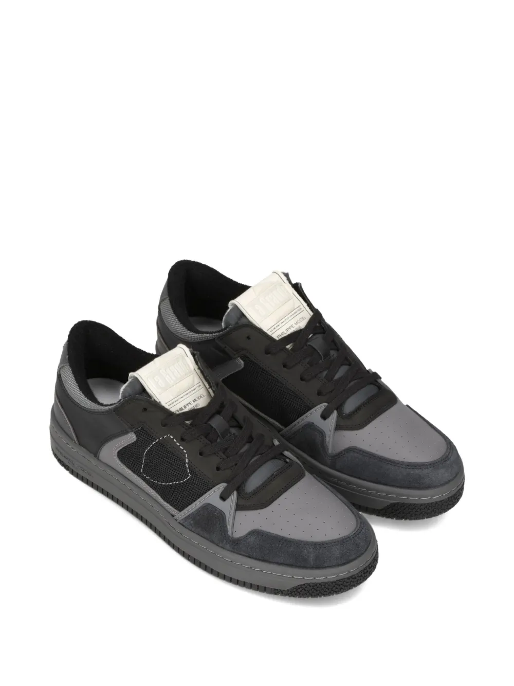 Philippe Model Paris mesh panelled low-top sneakers Grey