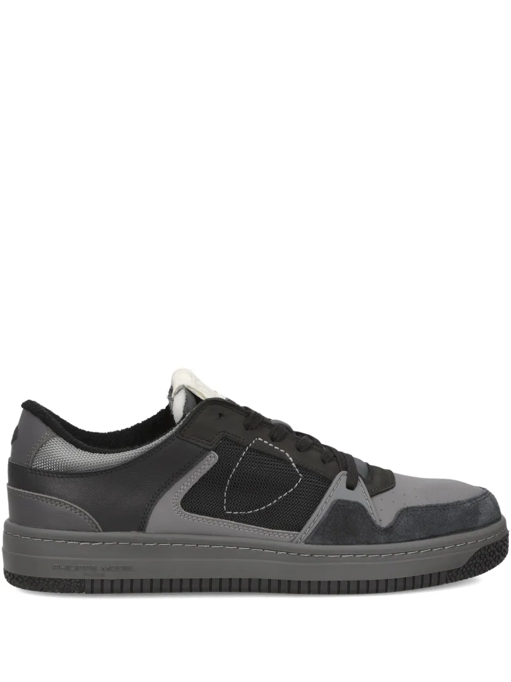 Philippe Model Paris mesh panelled low-top sneakers Grey