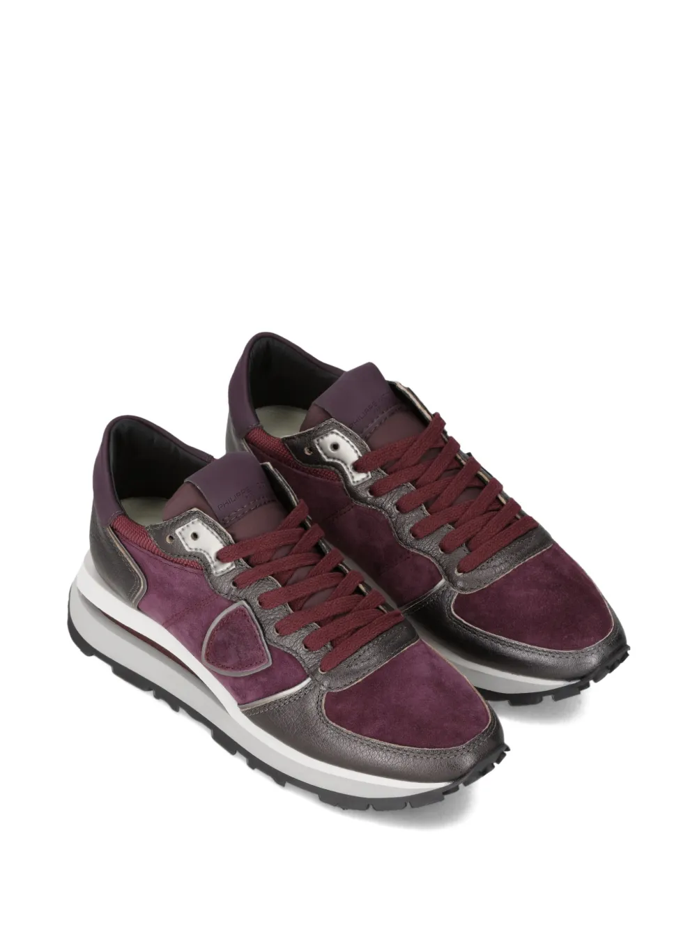Philippe Model Paris Tropez Haute suède leren sneakers - Paars