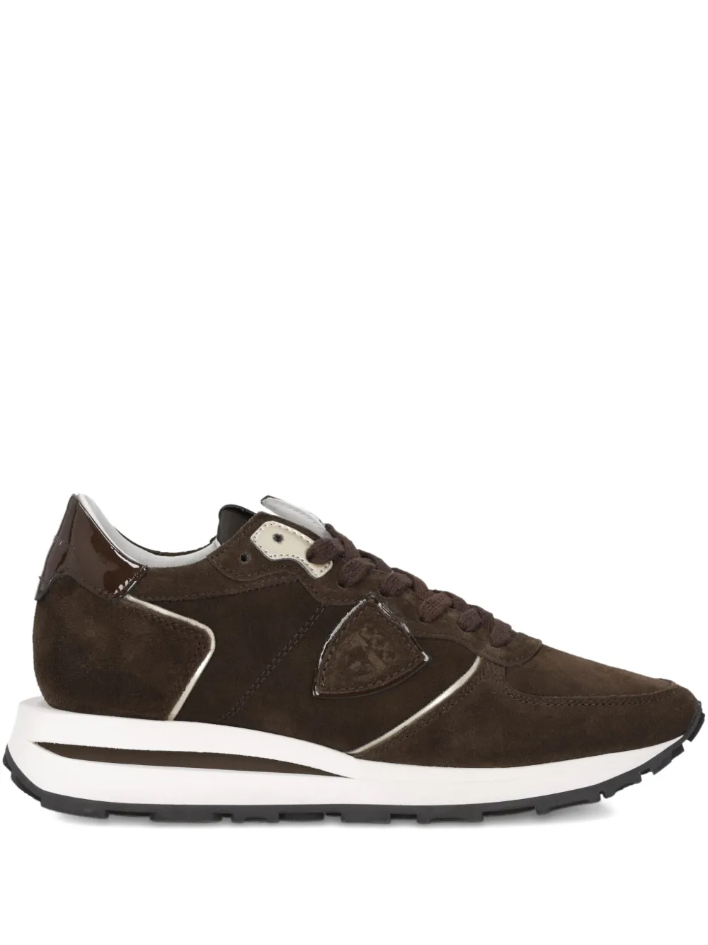 Philippe Model Paris suede lace-up sneakers Brown