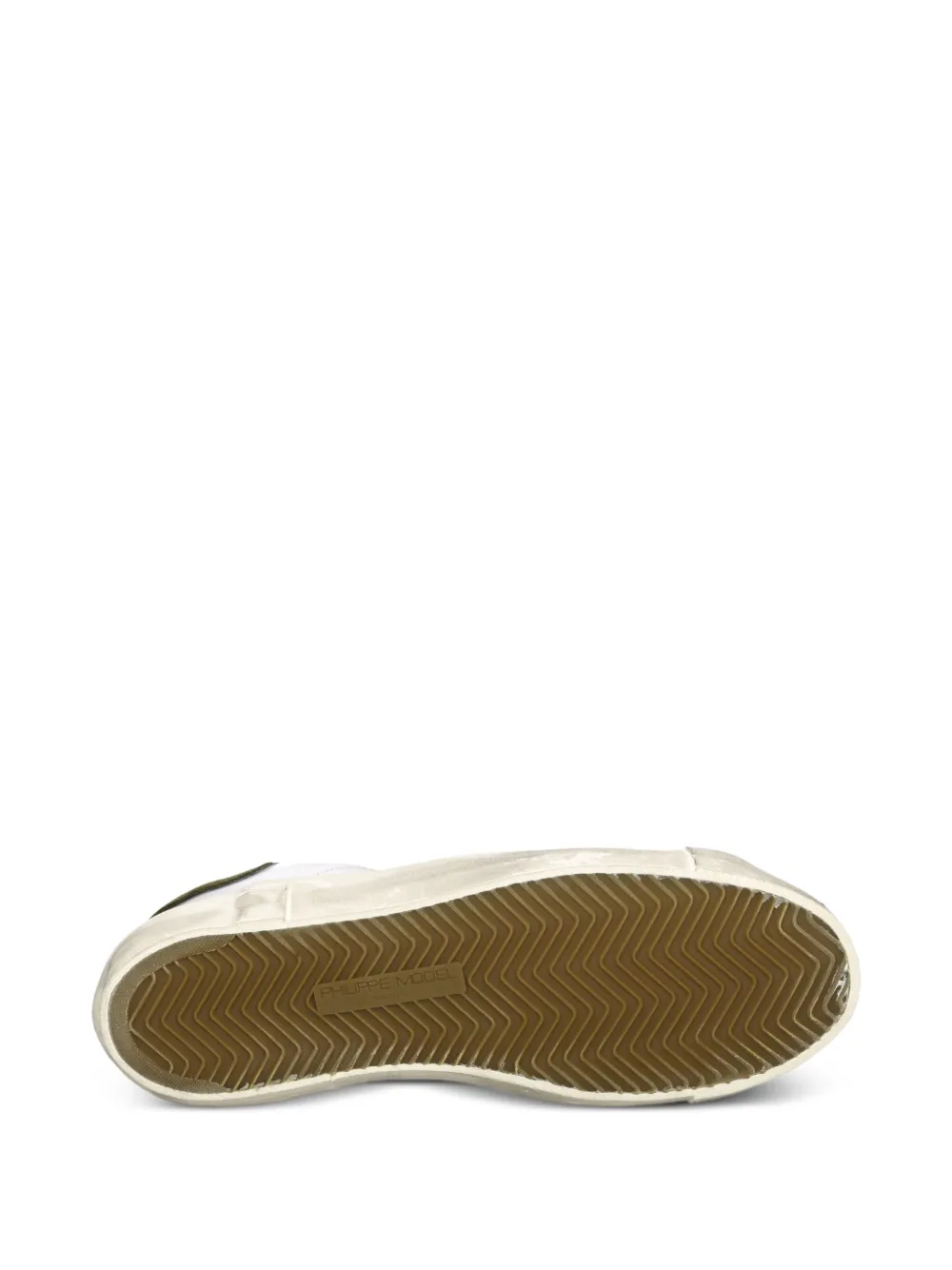 Philippe Model Paris scuffed leather sneakers White