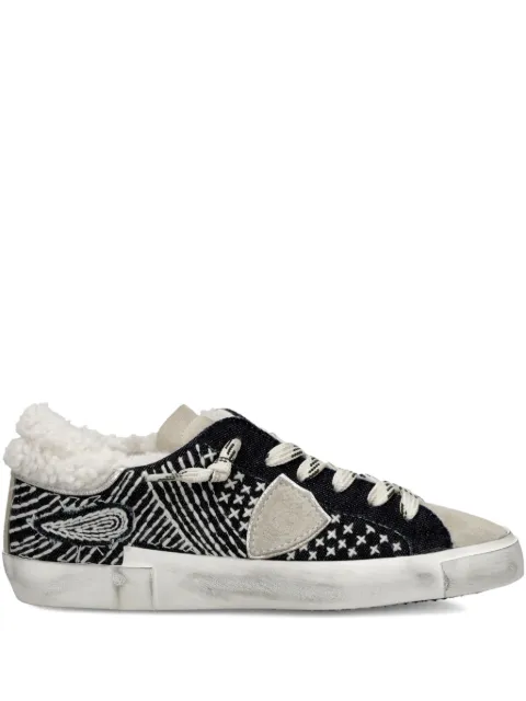 Philippe Model Paris shearling-trim sneakers