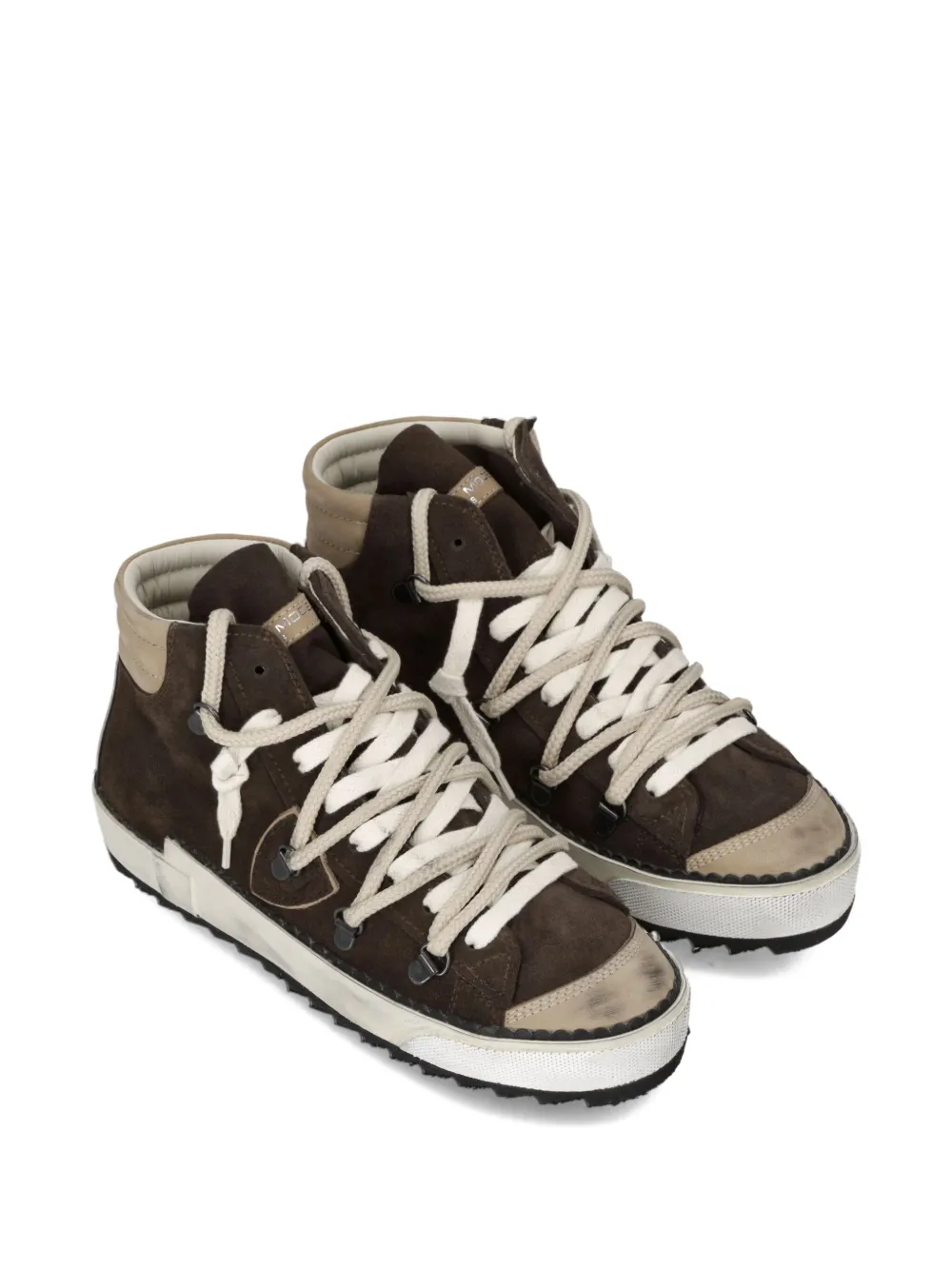 Philippe Model Paris high-top suede sneakers Brown