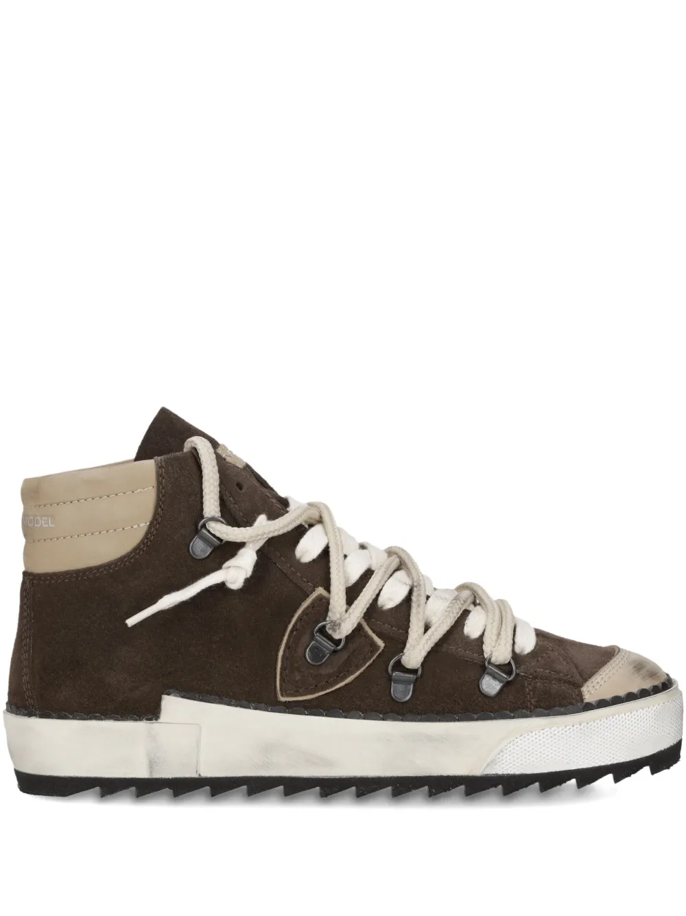 Philippe Model Paris high-top suede sneakers Brown
