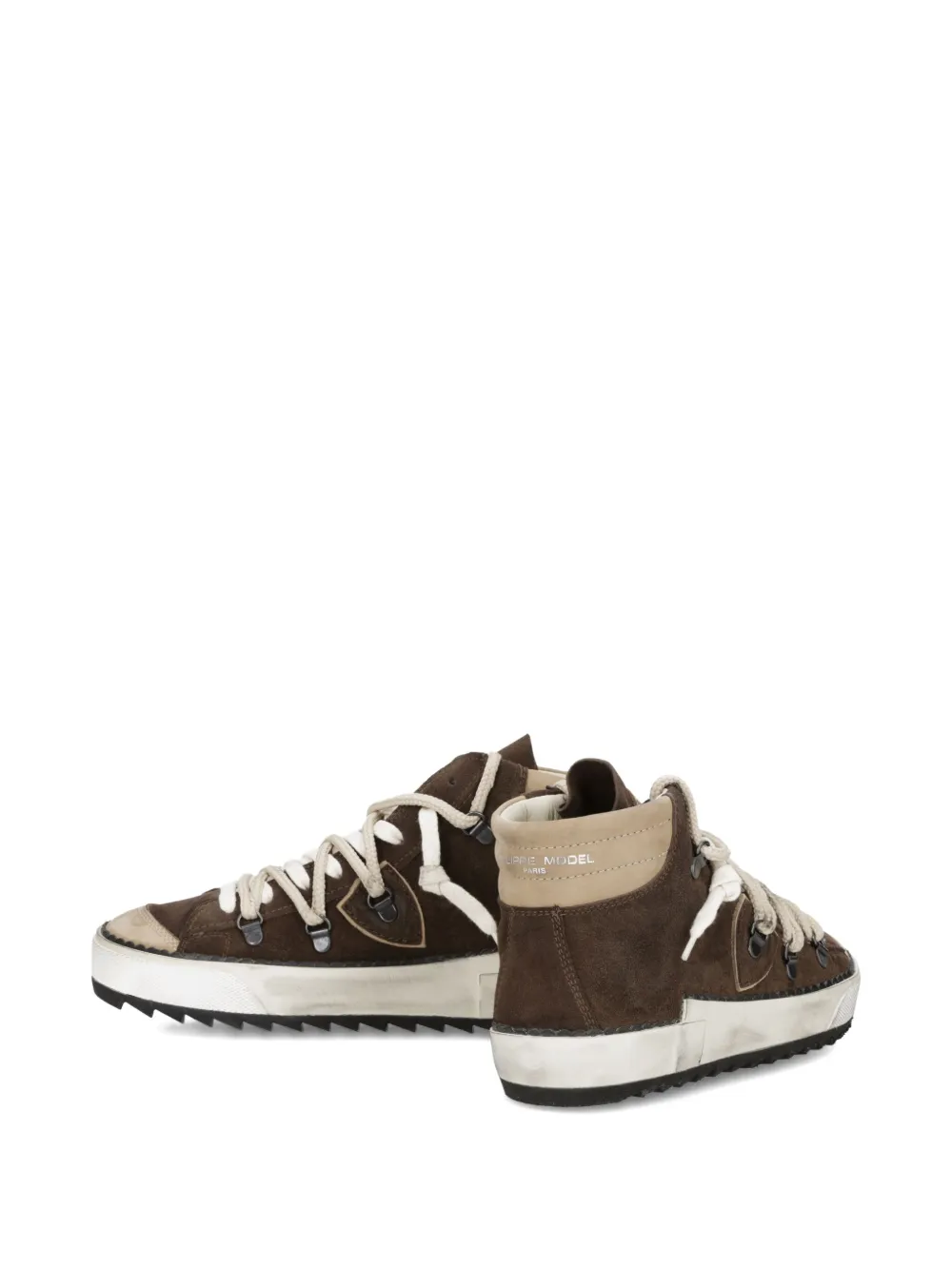 Philippe Model Paris high-top suede sneakers Brown