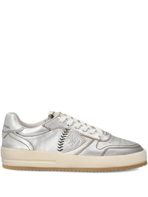 Philippe Model Paris Nice leather baseball-stitch sneakers