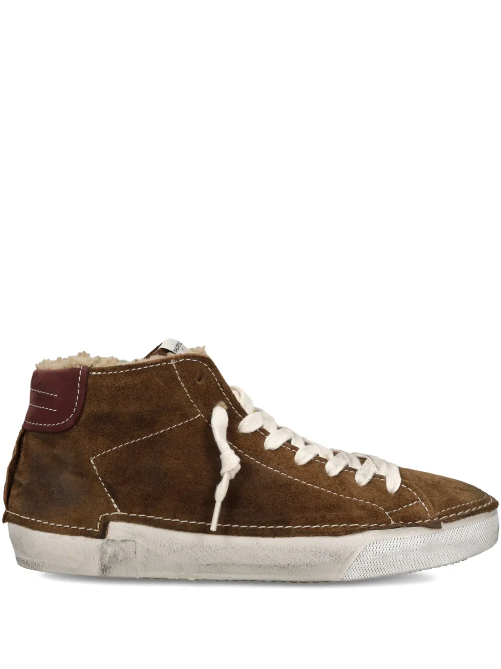 Philippe Model Paris lace-up high-top sneakers Brown