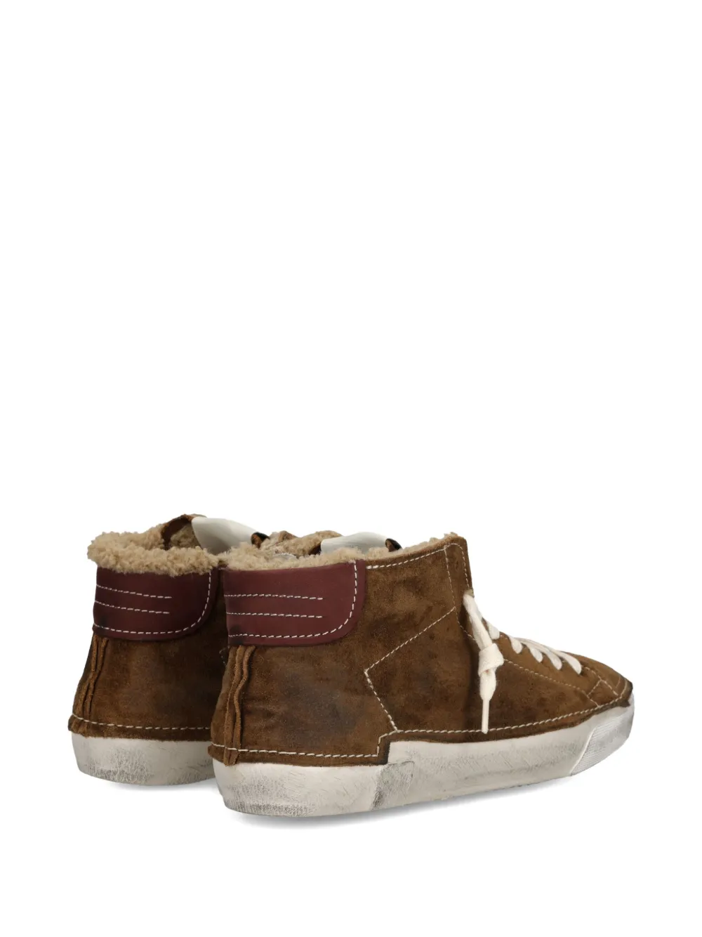 Philippe Model Paris lace-up high-top sneakers Brown