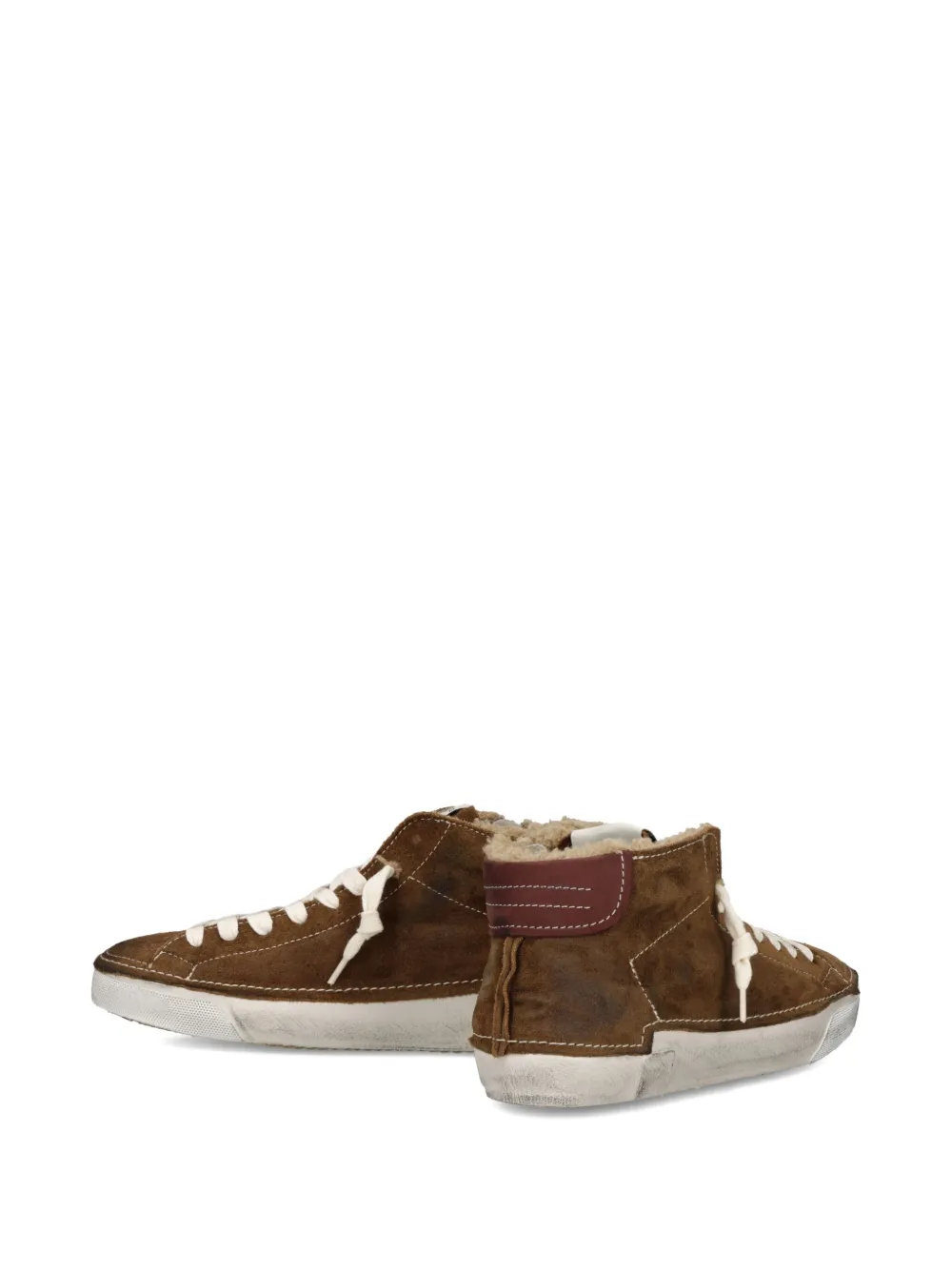 Philippe Model Paris lace-up high-top sneakers Brown