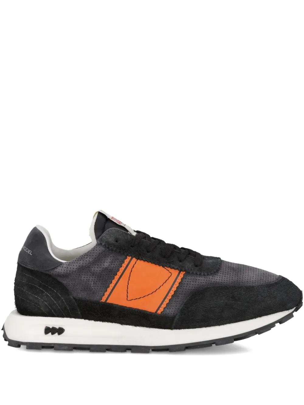 Philippe Model Paris Tour panelled suede low-top sneakers Grey