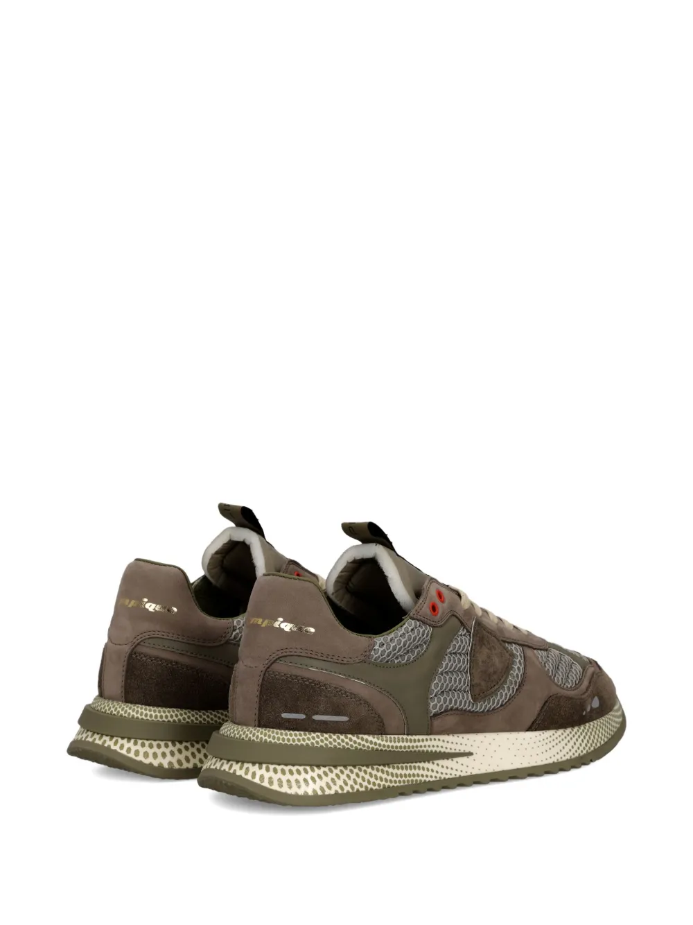 Philippe Model Paris mesh-panelled running sneakers Brown