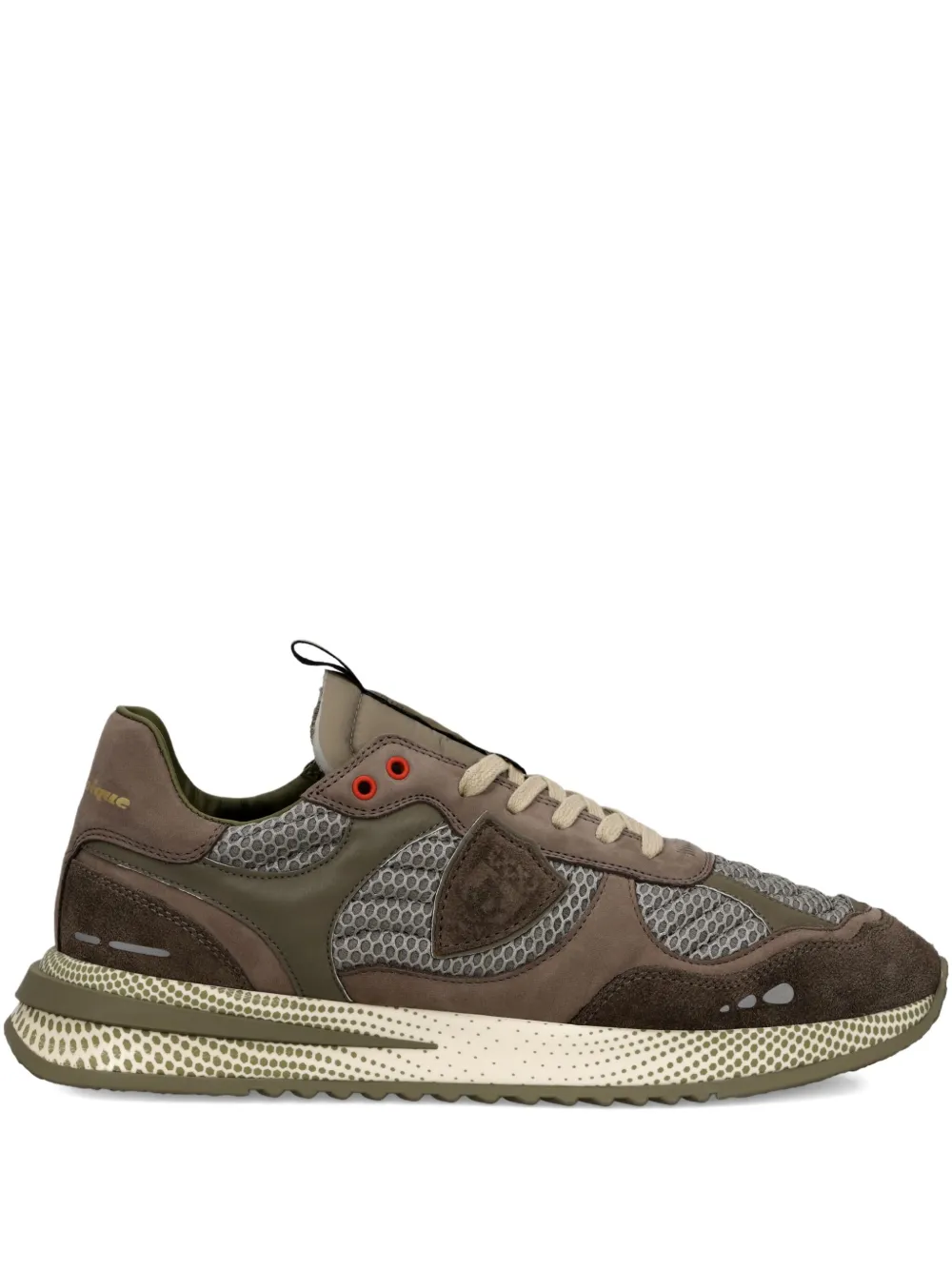 Philippe Model Paris mesh-panelled running sneakers Brown