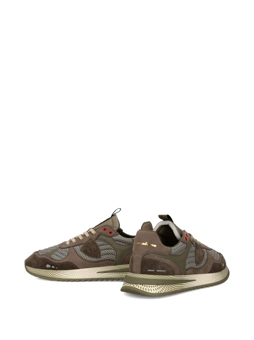 Philippe Model Paris mesh-panelled running sneakers Brown