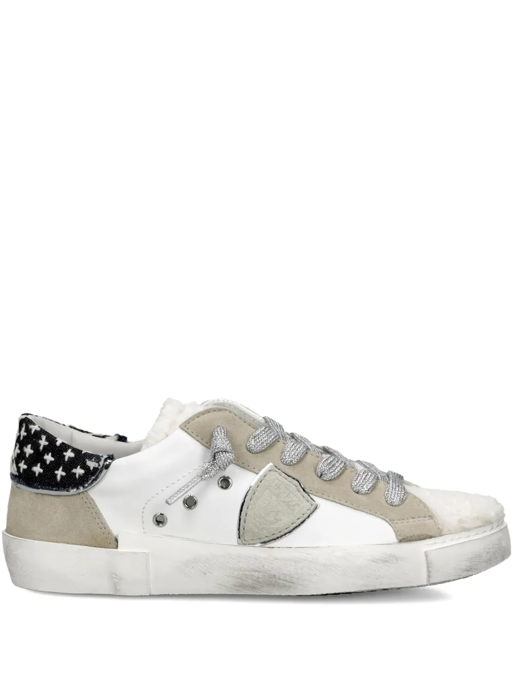 Philippe Model Paris panelled low-top sneakers White