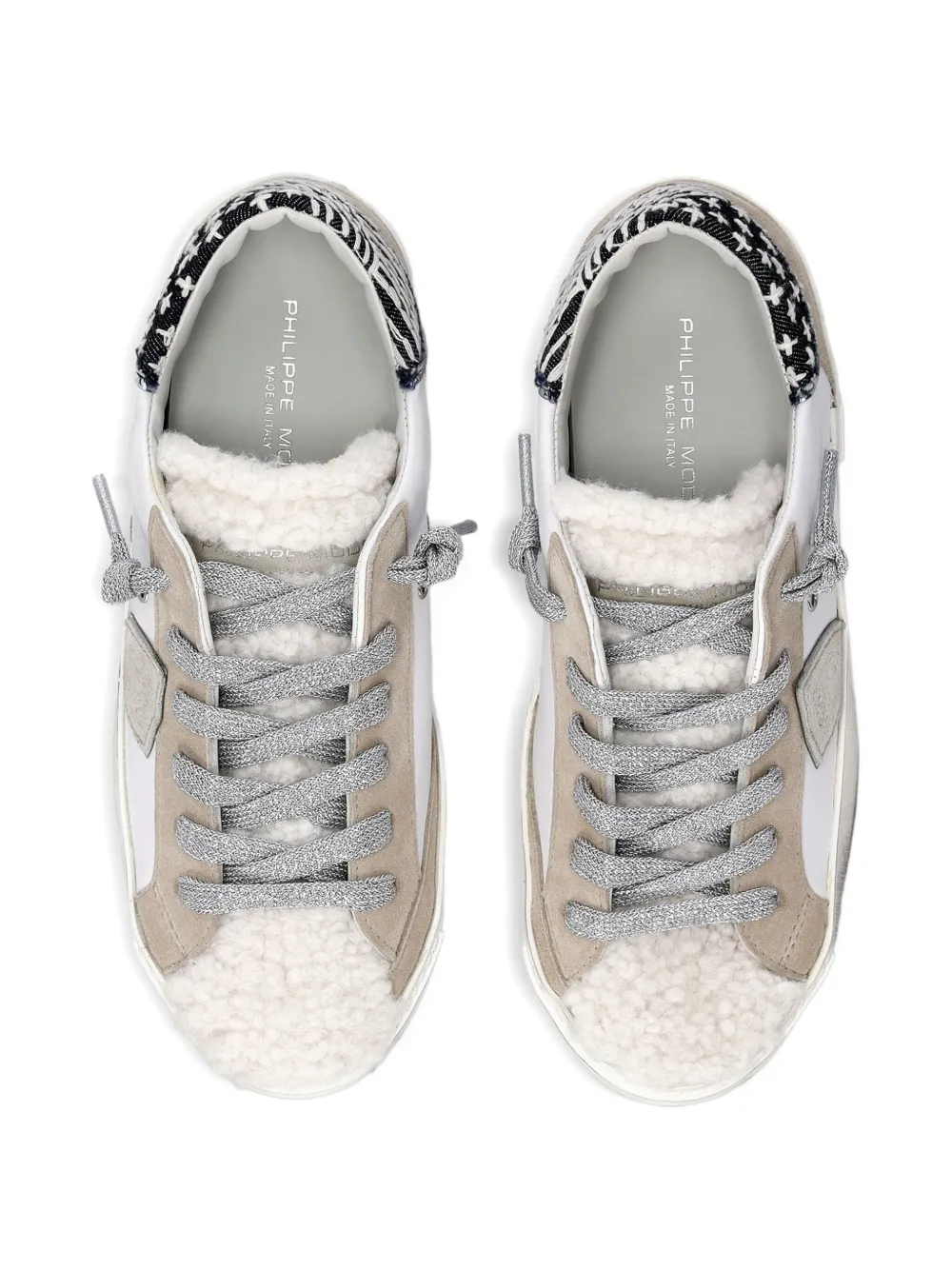 Philippe Model Paris panelled low-top sneakers White