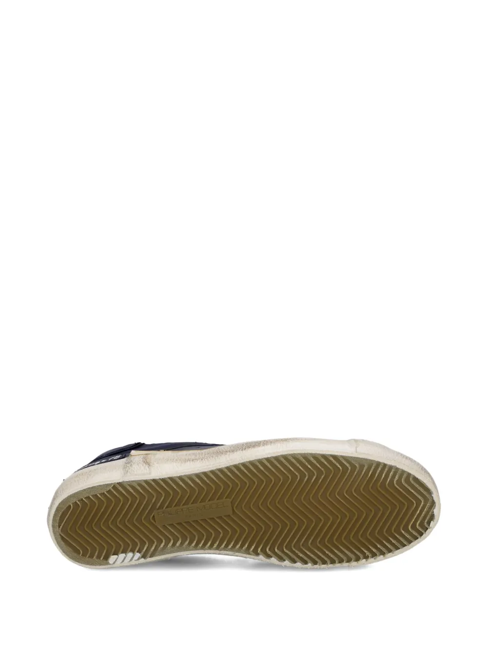 Philippe Model Paris Prsx gerafelde leren low-top sneakers Blauw