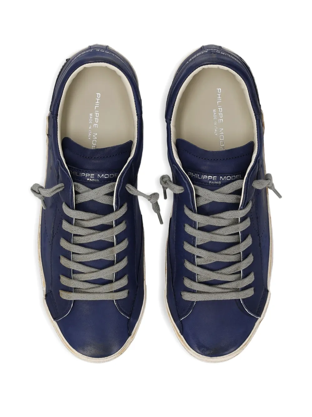 Philippe Model Paris Prsx gerafelde leren low-top sneakers Blauw