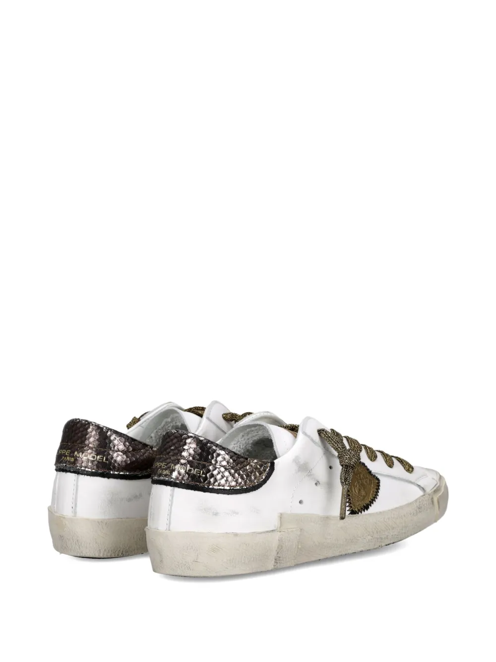 Philippe Model Paris embroidered low-top sneakers White