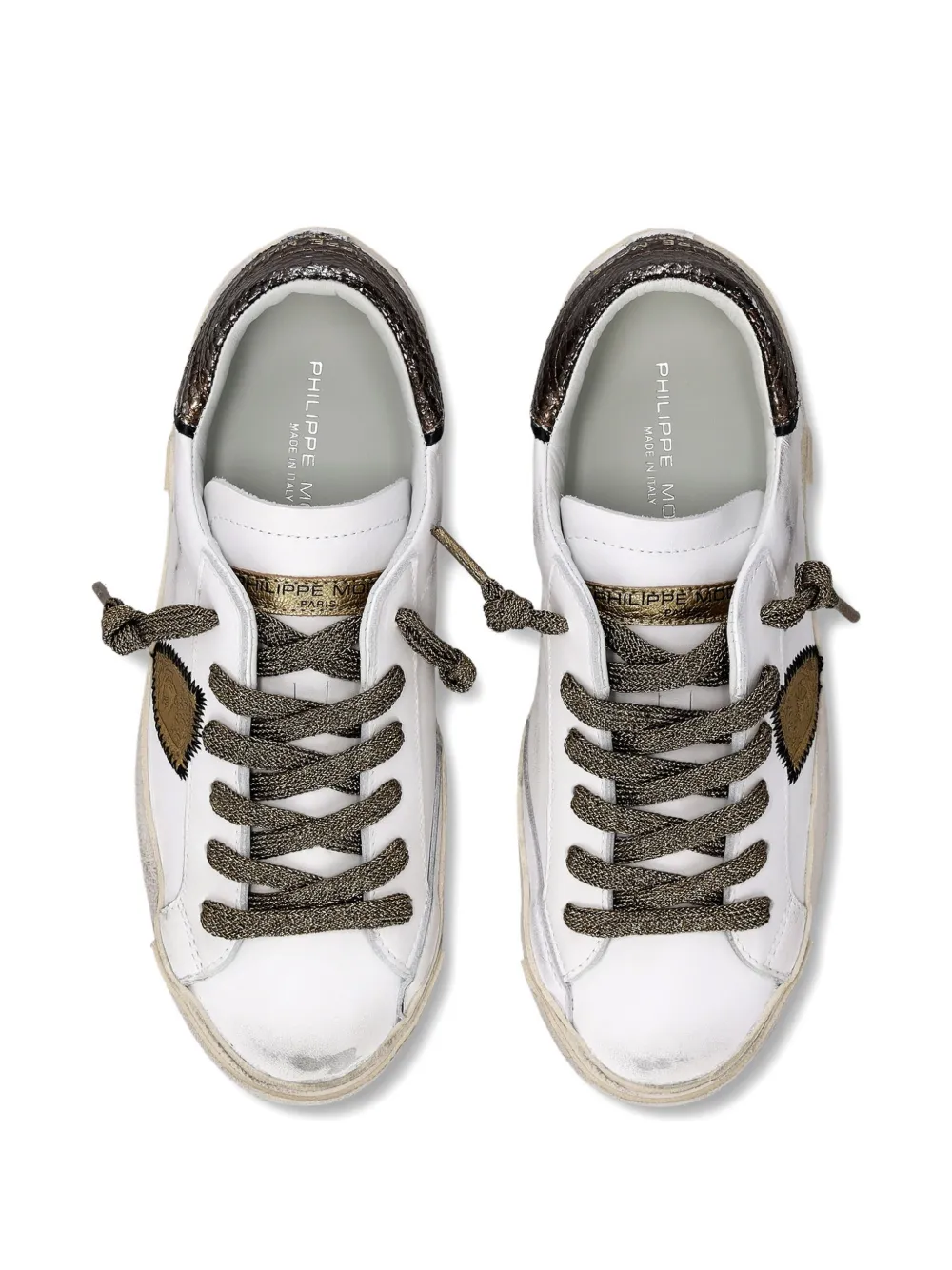 Philippe Model Paris embroidered low-top sneakers White