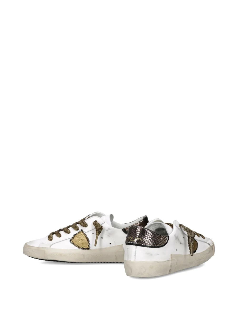 Philippe Model Paris embroidered low-top sneakers White