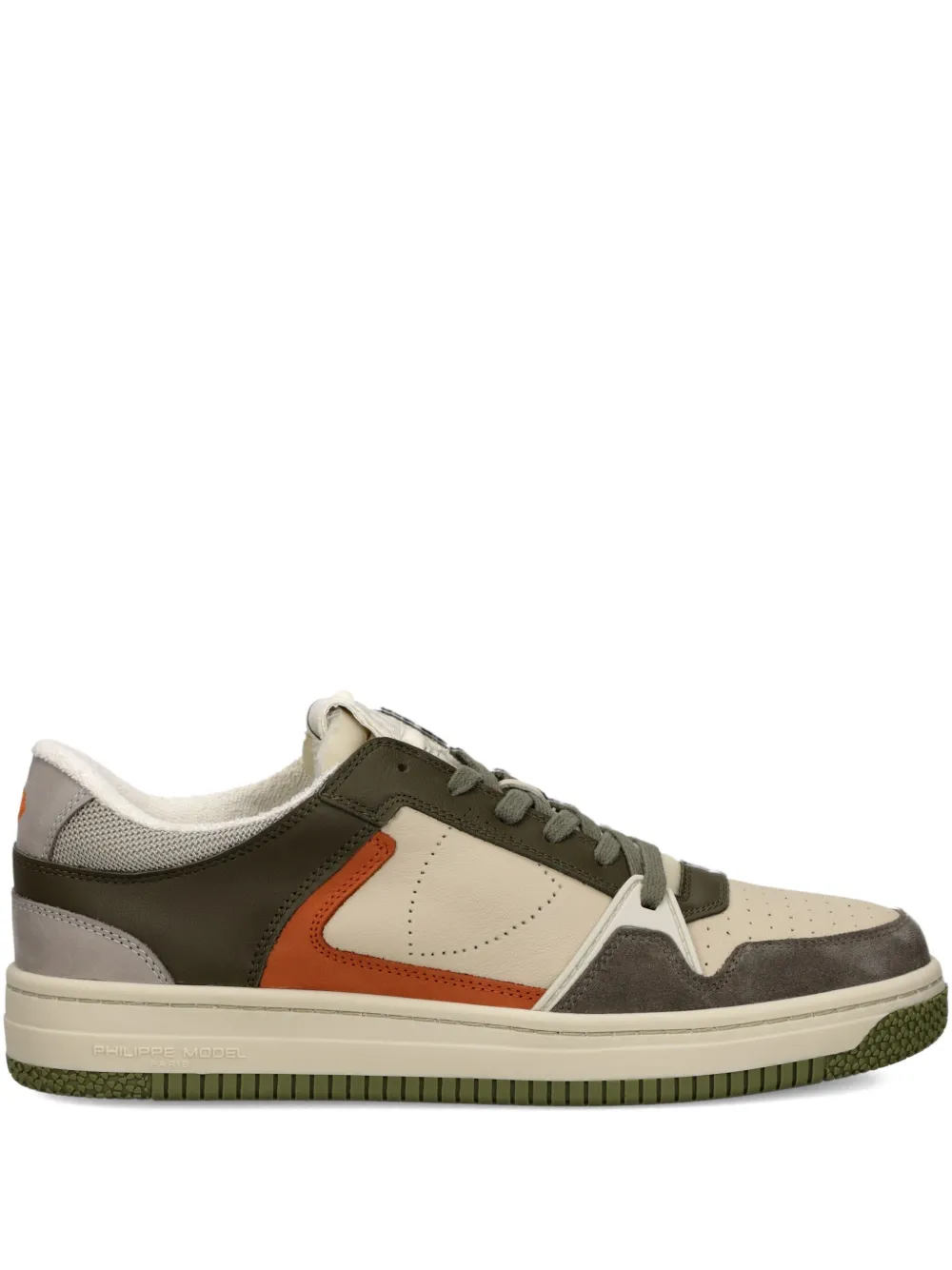 Philippe Model Paris panelled low-top sneakers Brown
