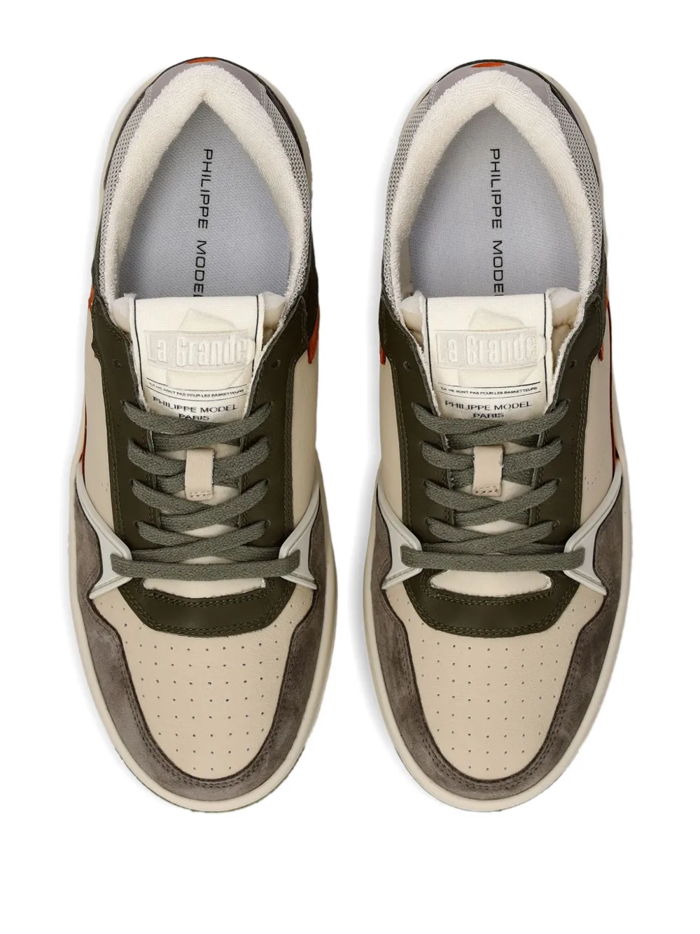 Philippe Model Paris Sneakers met vlakken Bruin