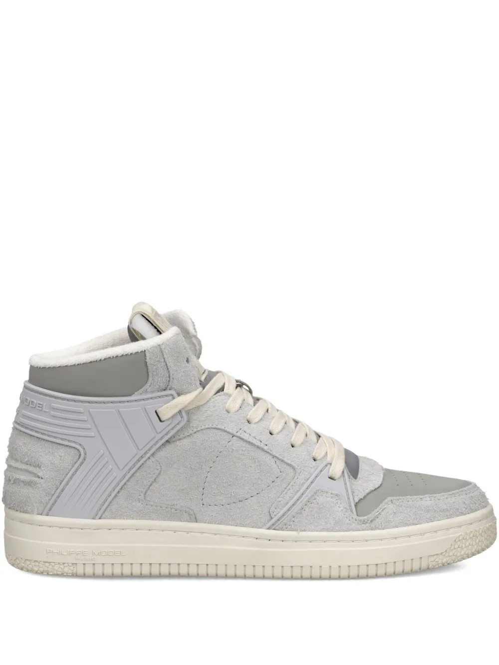 Philippe Model Paris La Grande high-top suede sneakers Grey
