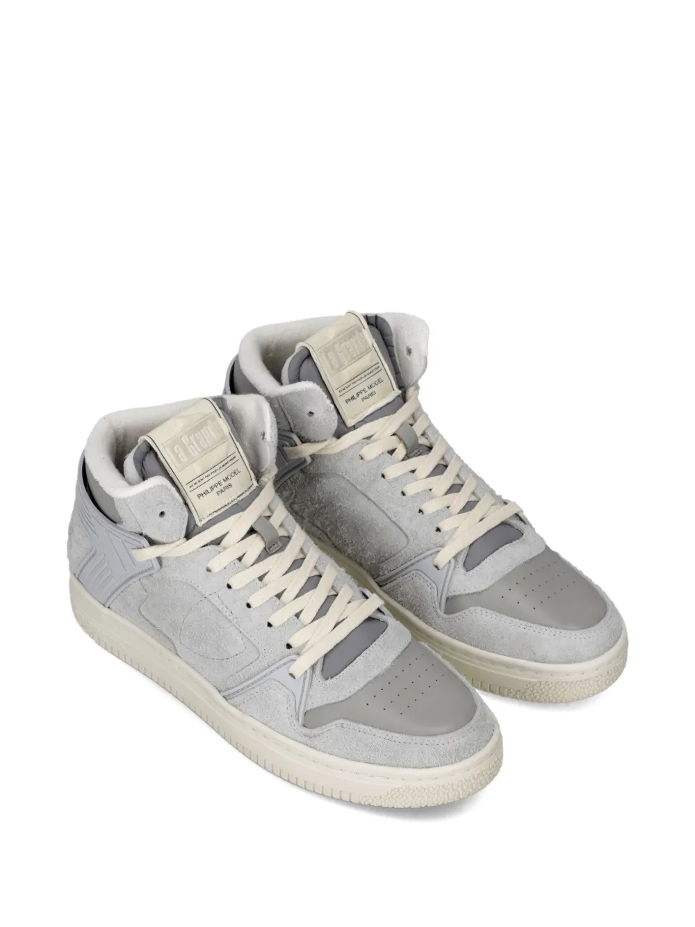 Philippe Model Paris La Grande high-top suede sneakers Grey