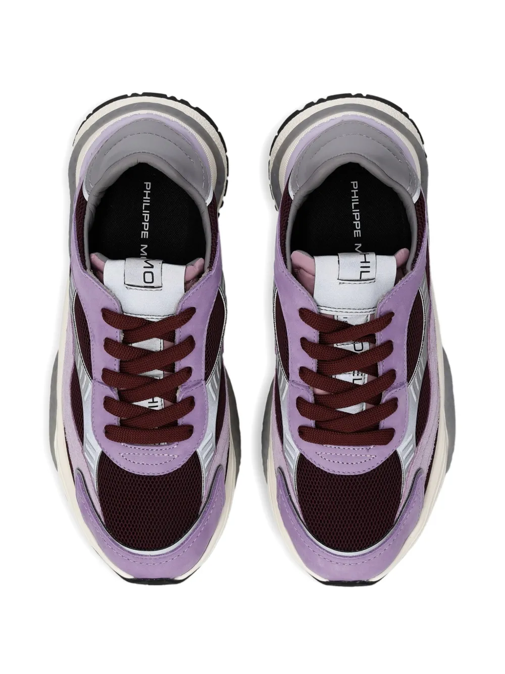Philippe Model Paris mesh-panelled sneakers Purple