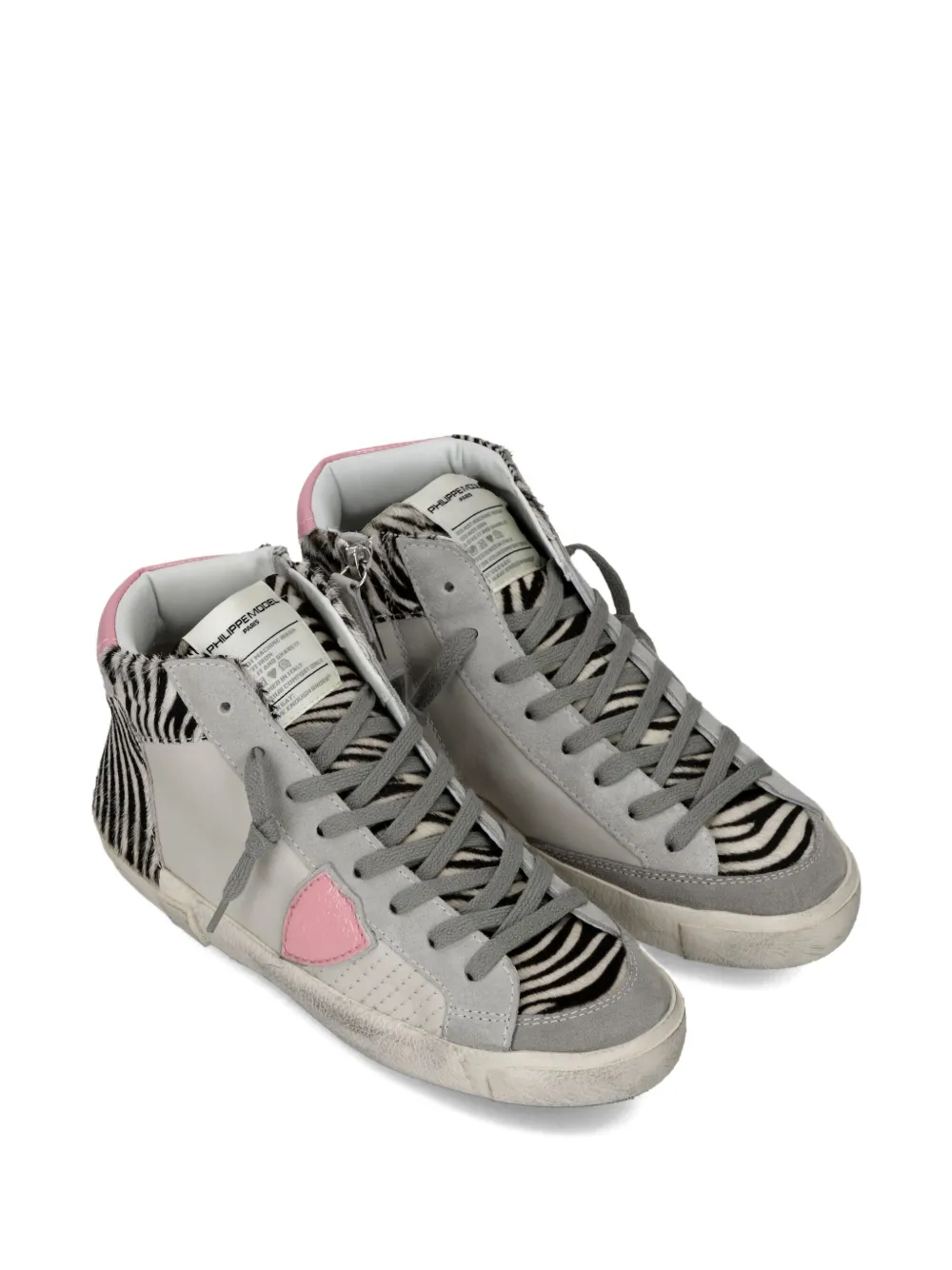 Philippe Model Paris zebra-print leather high-top trainers | High-Tops | Image 2