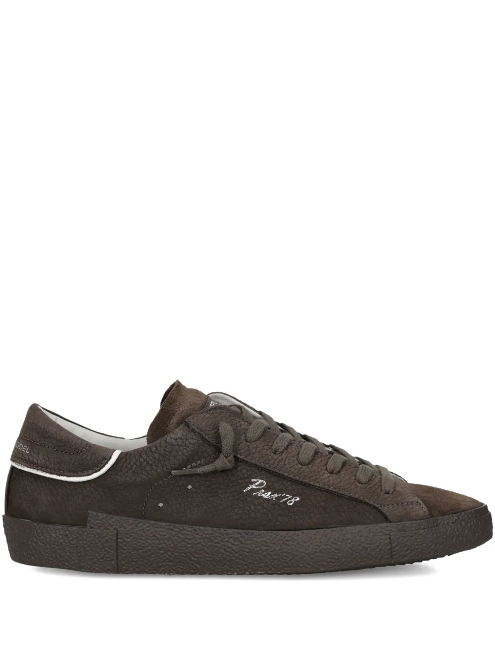 Philippe Model Paris Suède sneakers Bruin