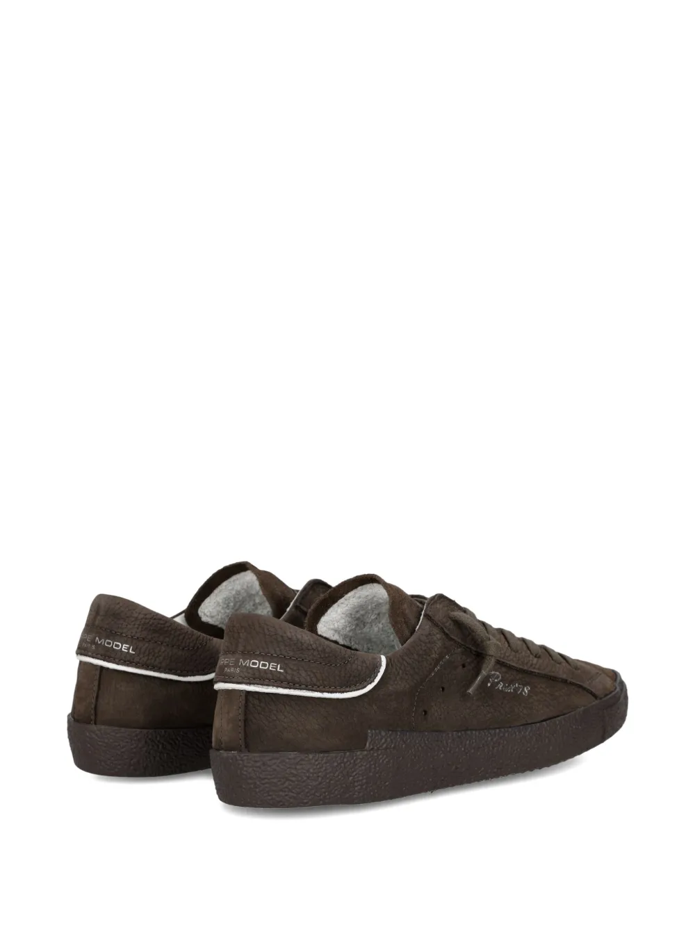 Philippe Model Paris Suède sneakers Bruin