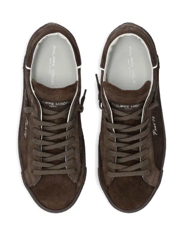 Philippe Model Paris スエード スニーカー | ブラウン | FARFETCH JP