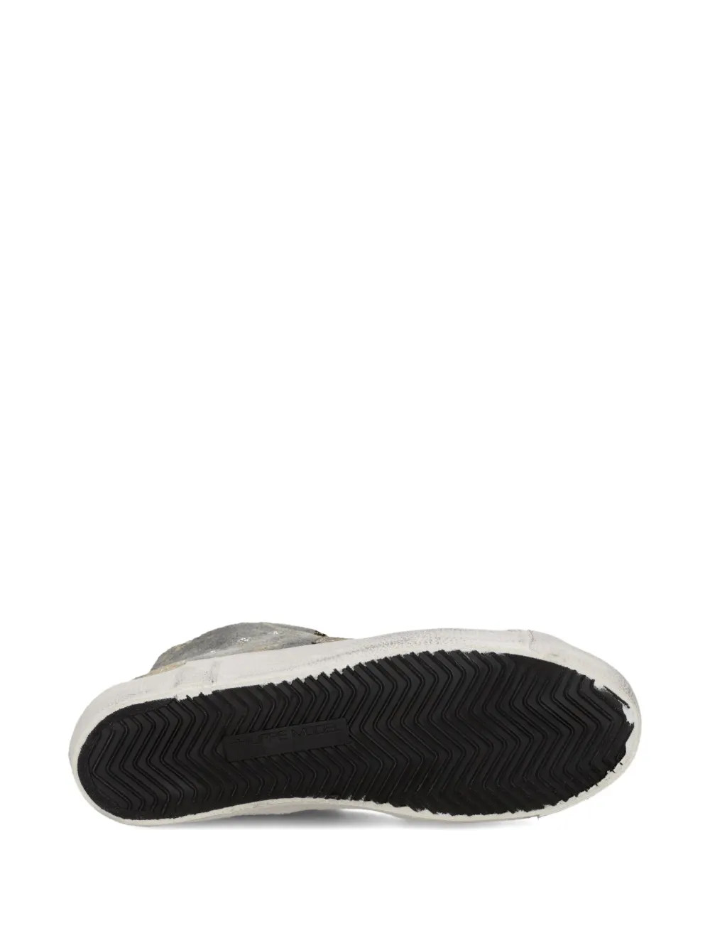 Philippe Model Paris metallic high-top sneakers Gold