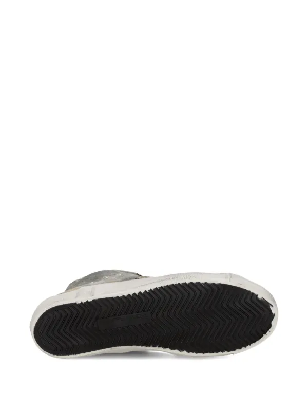 Philippe Model Paris Metallic high-top Sneakers | Gold
