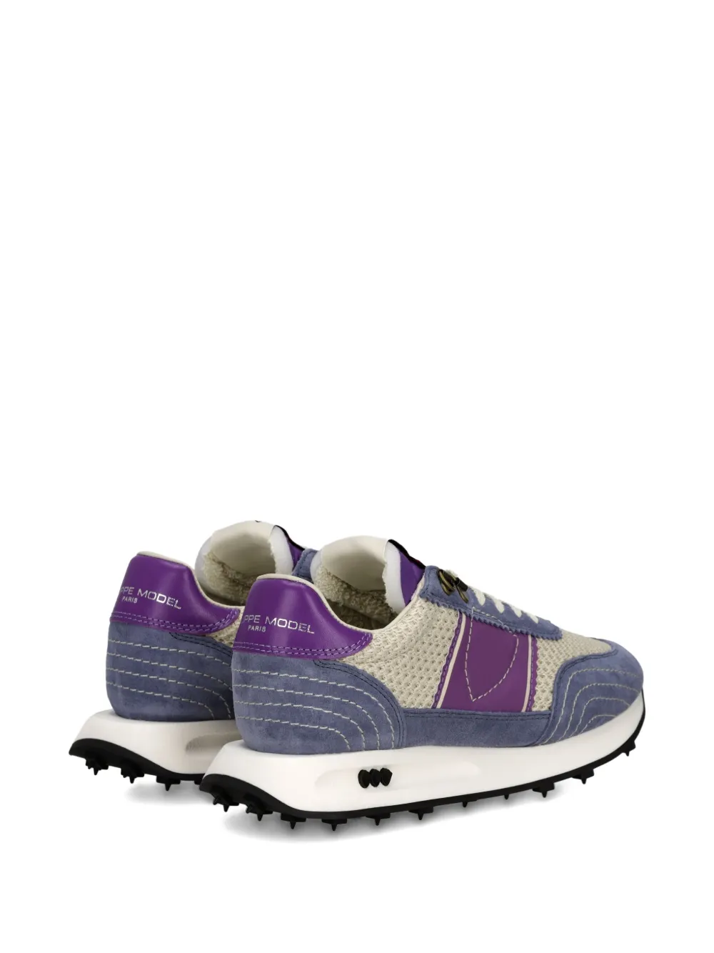 Philippe Model Paris Tour mesh-panel suede sneakers Purple